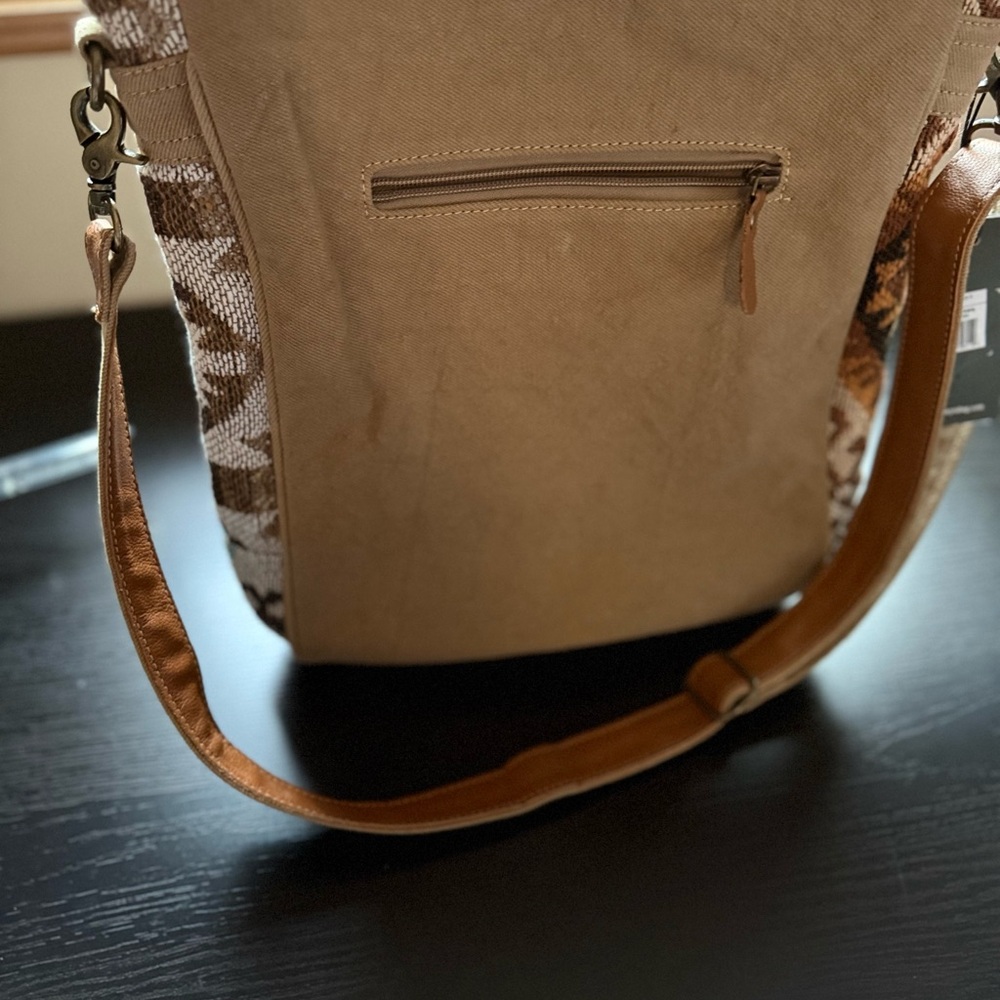 Myra Sonoran Sands Aztec Western Crossbody Bag Boho Woven Canvas NWT - Picture 5 of 11